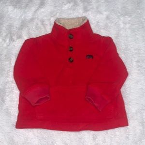 Carter’s red fleece button down sweater jacket 6 months